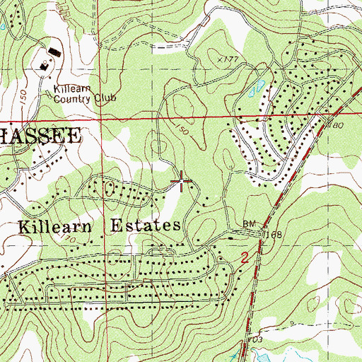 Topographic Map of Fellowship Presbyterian Church, FL