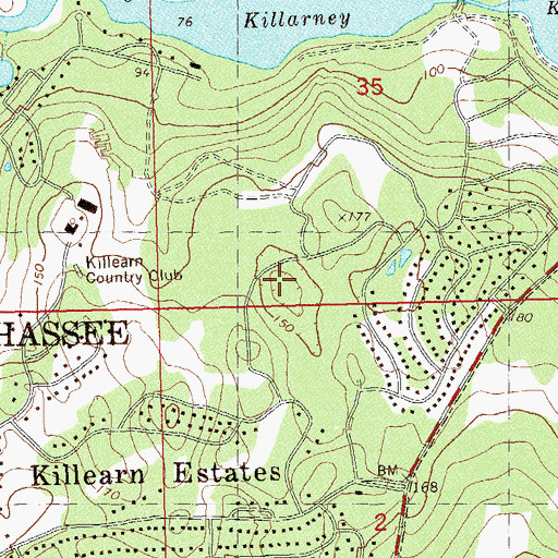 Topographic Map of Celebration Baptist Church, FL