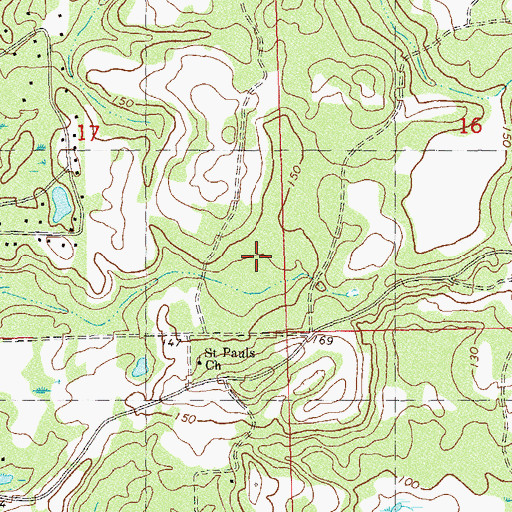 Topographic Map of Saint Paul African Methodist Episcopal Church, FL