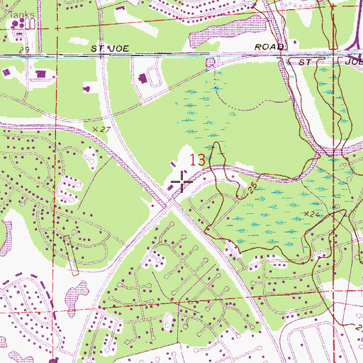 Topographic Map of United Christian School, FL