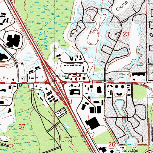 Topographic Map of Baymeadows Baptist Church Day Care School, FL
