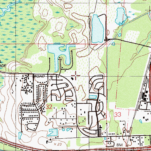 Topographic Map of Collins Road Christian Academy, FL