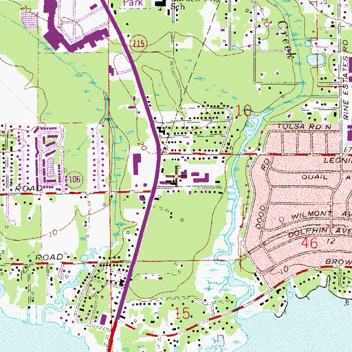 Topographic Map of Victory Christian Academy, FL