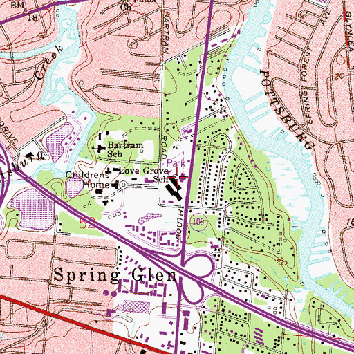 Topographic Map of Christian Heritage Academy, FL