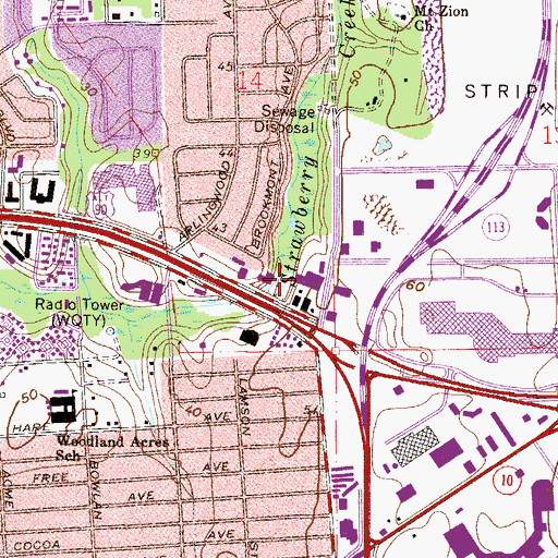 Topographic Map of Holy Bible Baptist Christian Academy, FL