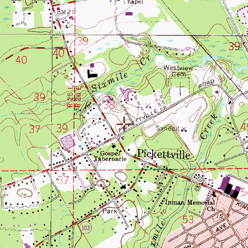Topographic Map of Little Scholars Academy, FL