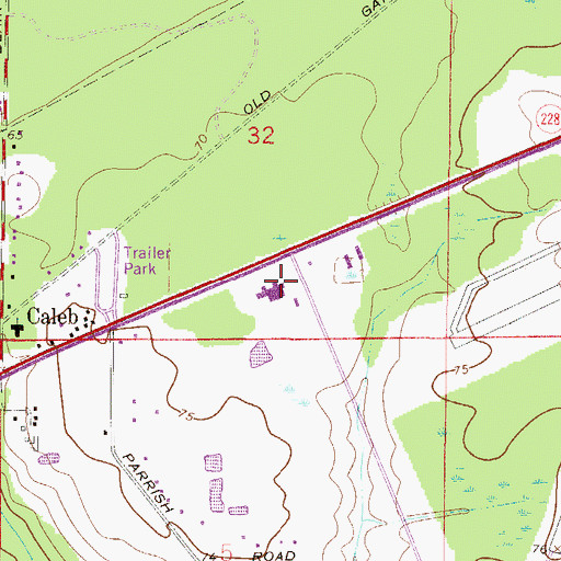 Topographic Map of West Meadows Christian Academy, FL