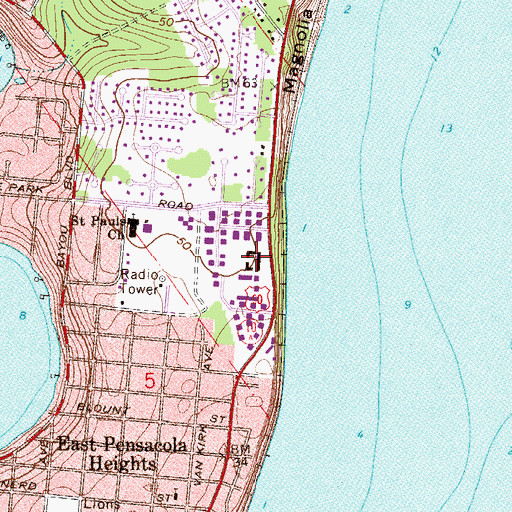 Topographic Map of Creative Learning Center, FL