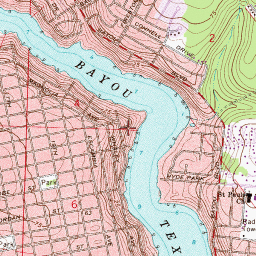 Topographic Map of Our School, FL