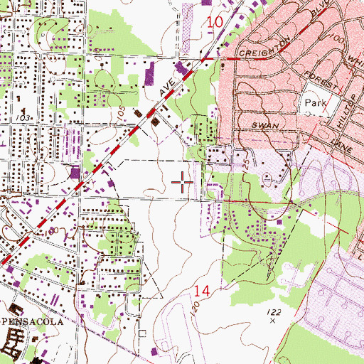 Topographic Map of Kinder Care Learning Center, FL