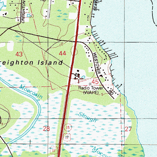 Topographic Map of Heritage Christian Academy, FL