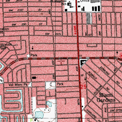 Topographic Map of Full Service School, FL
