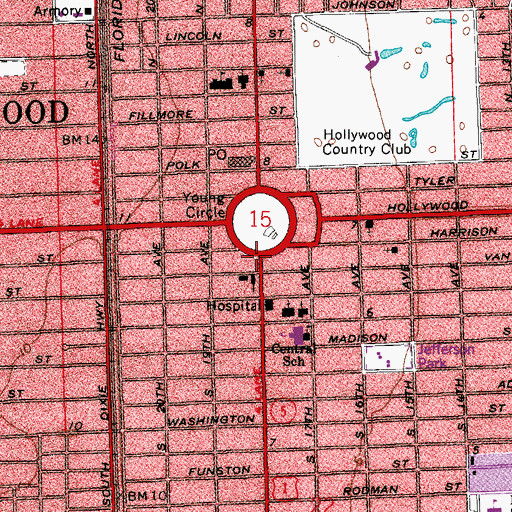 Topographic Map of First United Methodist Christian Day School, FL