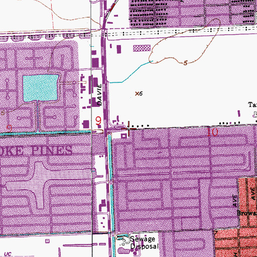Topographic Map of Alpha Day School, FL