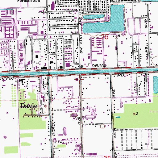 Topographic Map of Love-N-Care Day Nurseries, FL