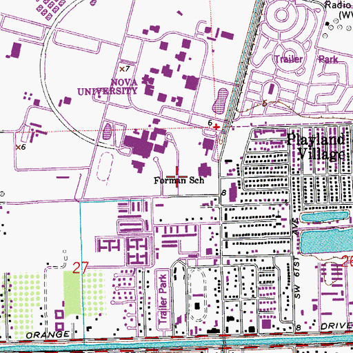 Topographic Map of Montessori Childrens House, FL