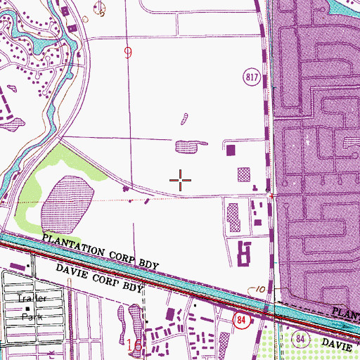 Topographic Map of Temple Koi Ami Preschool, FL