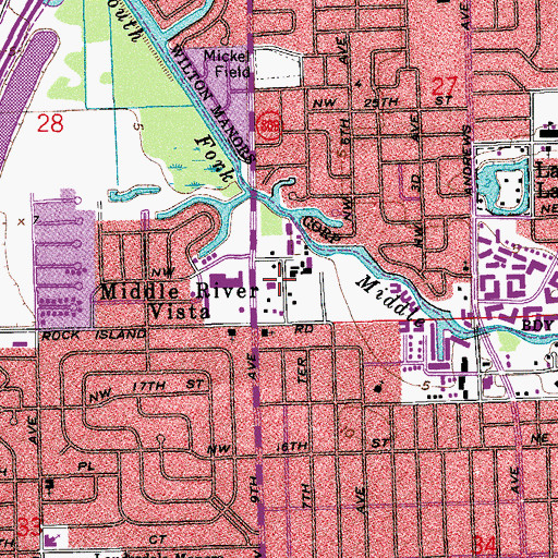Topographic Map of Faith Christian Academy, FL