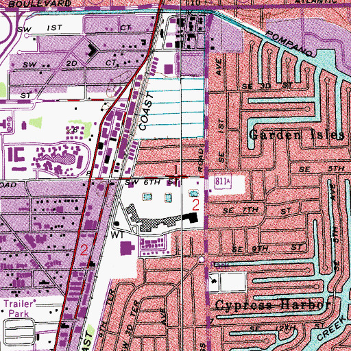 Topographic Map of Advanced Learning Center, FL