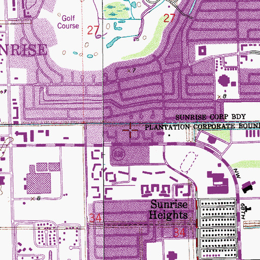 Topographic Map of Samll Fry School, FL