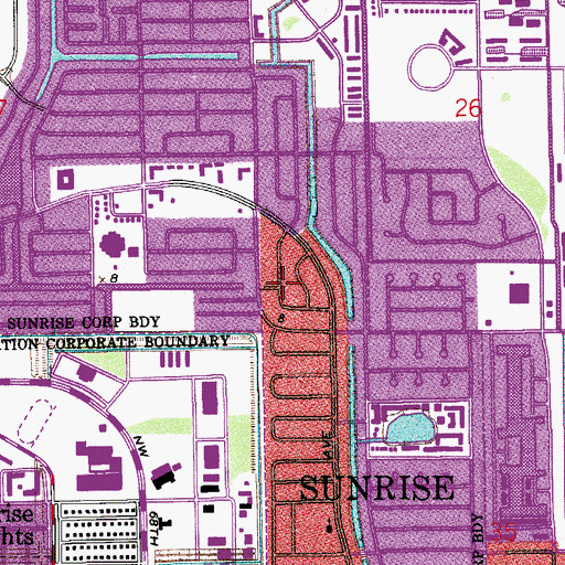 Topographic Map of Kinder Care Learning Center, FL