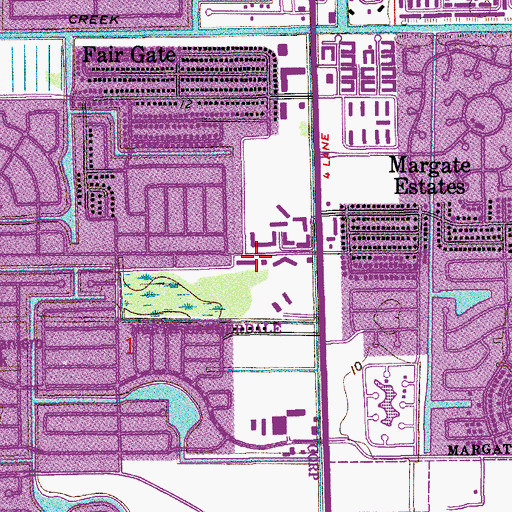 Topographic Map of Alphabet Academy, FL