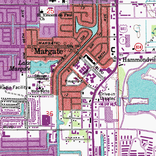 Topographic Map of Lake Shore Private School, FL
