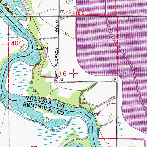 Topographic Map of Fort Florida, FL