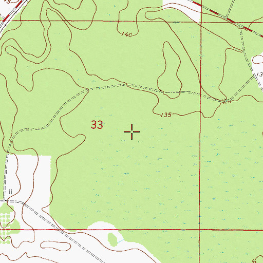 Topographic Map of Ellerbee, FL