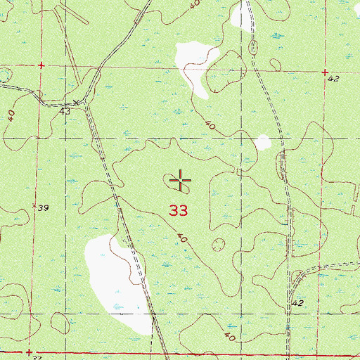 Topographic Map of Covington, FL
