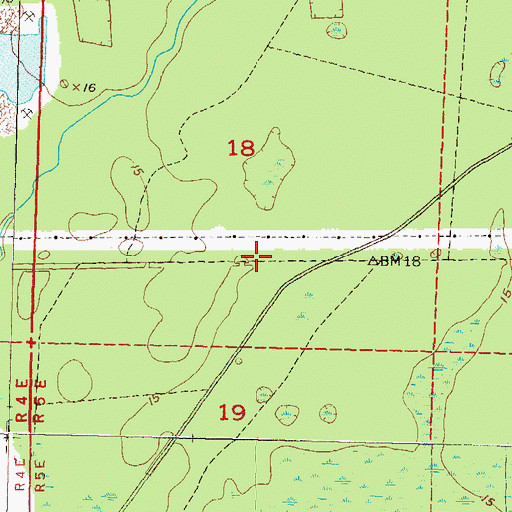 Topographic Map of Econfina, FL