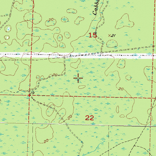 Topographic Map of Waylonzo, FL