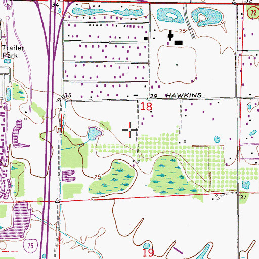 Topographic Map of Sunrise, FL