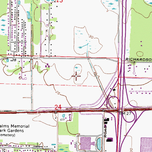 Topographic Map of Belspur, FL