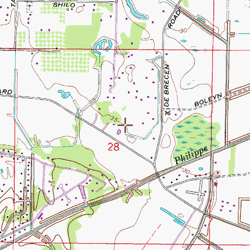 Topographic Map of Tatum Ridge, FL
