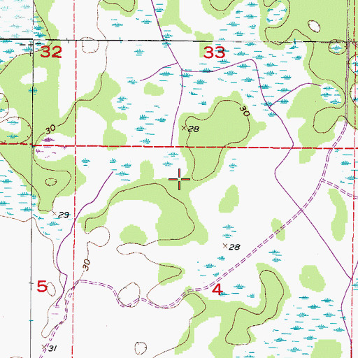 Topographic Map of Sidell, FL
