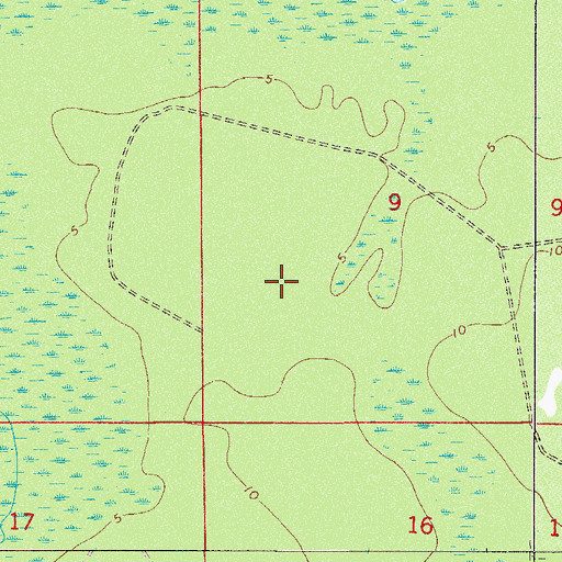Topographic Map of New Run, FL