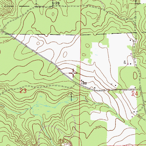 Topographic Map of Lighthouse Church, FL