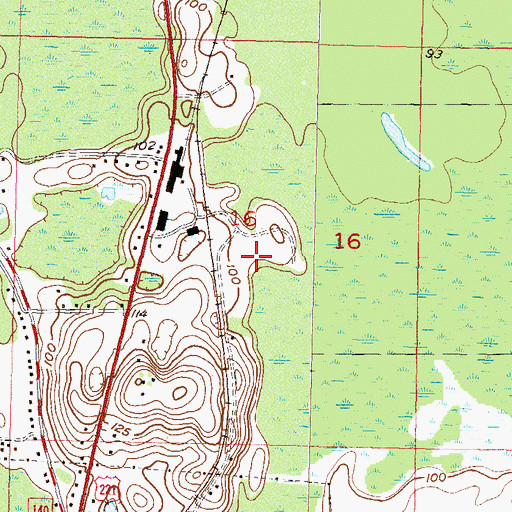 Topographic Map of Reams, FL