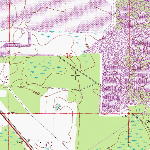 Topographic Map of Occidental Railroad Station, FL