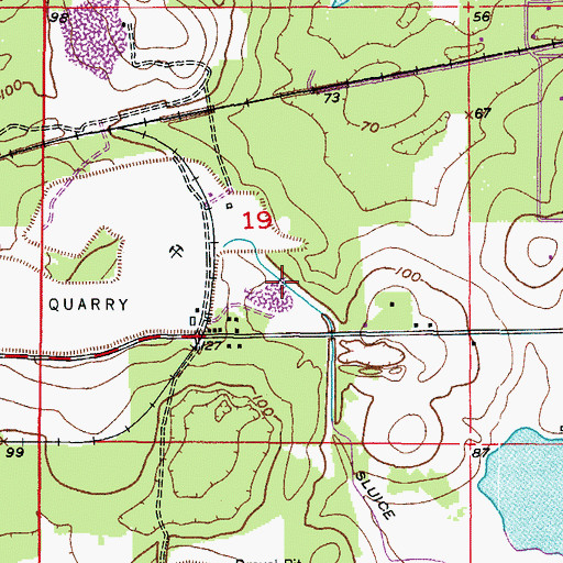 Topographic Map of Conrock, FL