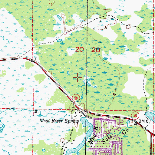 Topographic Map of Palm Grove Colony, FL