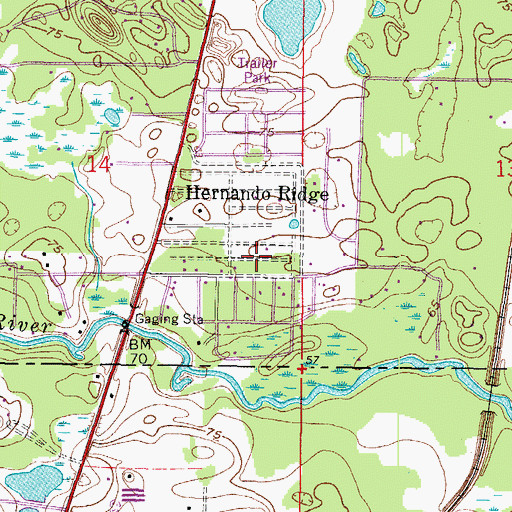 Topographic Map of Talisman, FL