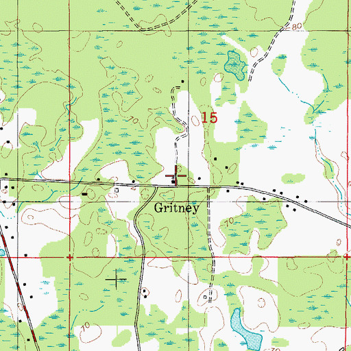 Topographic Map of Union Church, FL