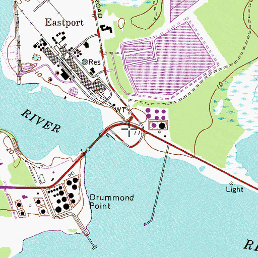 Topographic Map of Quinlan, FL
