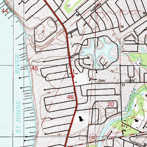 Topographic Map of Robert Whitmore Grant, FL