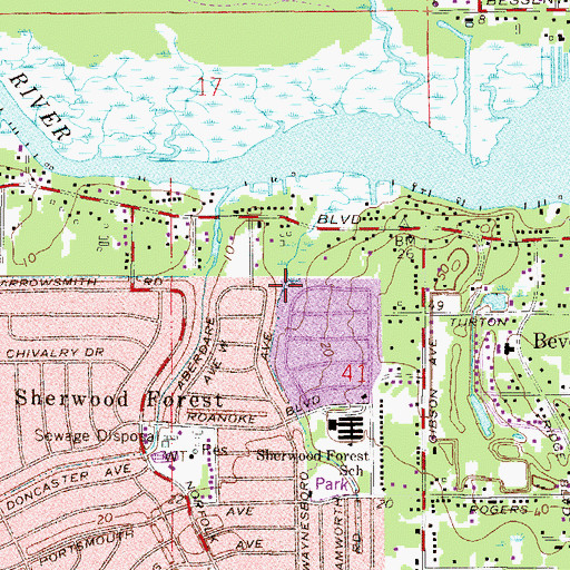 Topographic Map of John Carter Grant, FL