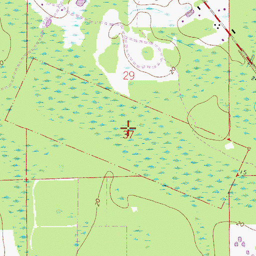 Topographic Map of Charles Broward Grant, FL