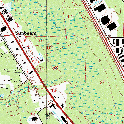 Topographic Map of F P Sanchez Grant, FL