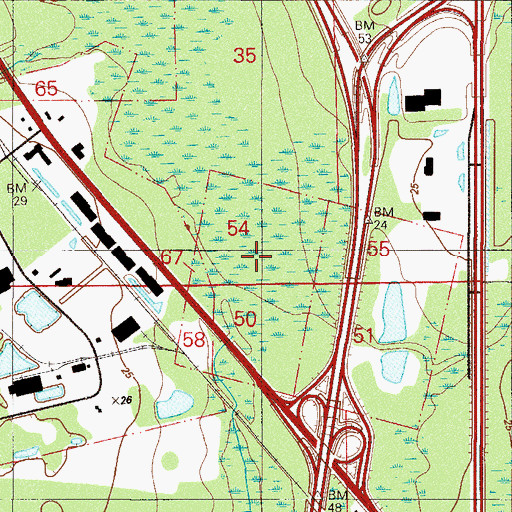 Topographic Map of William Hartley Grant, FL